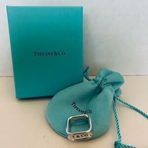Authentic Tiffany SS Square ring